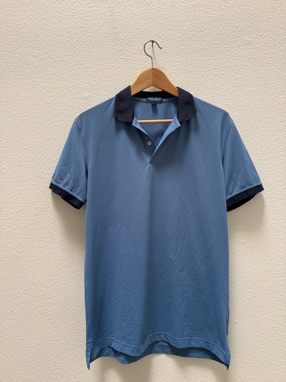 Peter Millar Crown Crafted Performance Polo Shirt Blue Men's S